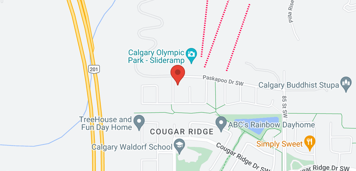 map of 171 Cougar Ridge Manor SW